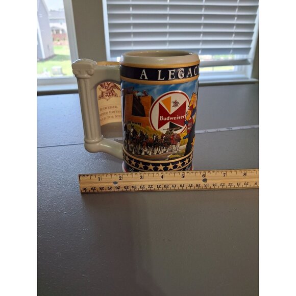 Vtg Budweiser Limited Edition Stein August A. Busch Jr. Anheuser-Busch Inc. COA - Picture 9 of 11